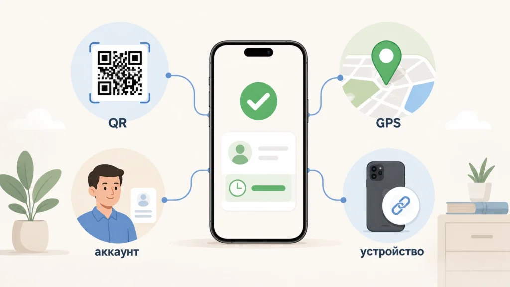 Четыре фактора защиты QR-учета рабочего времени